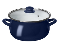 Altom Garnek emaliowany 20 cm 2,7 l pokrywka granat indukcja - 1611113 - zdjęcie 2
